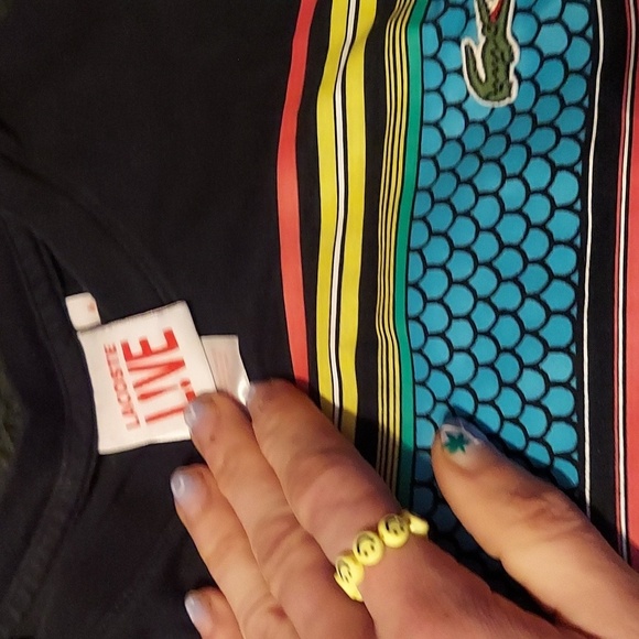 Dope maxamilist print on lacoste live tee! - Picture 2 of 2